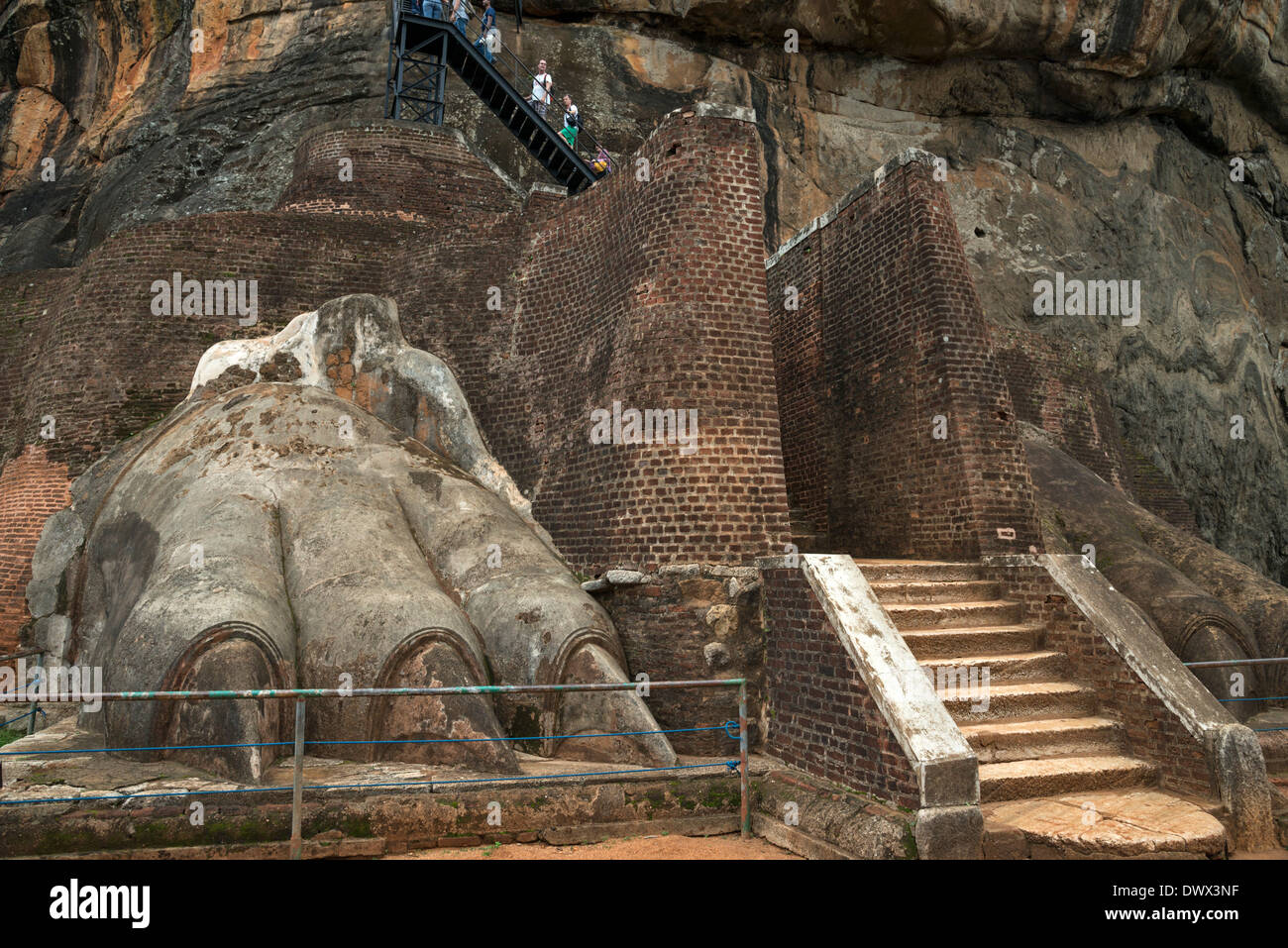 Sigiriya palazzo antico patrimonio UNESCO sito Sri Lanka Foto Stock