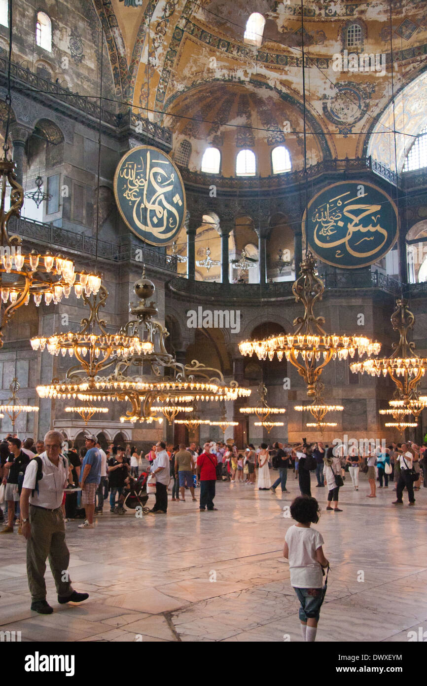 Museo Hagia Sophia; Istambul Foto Stock