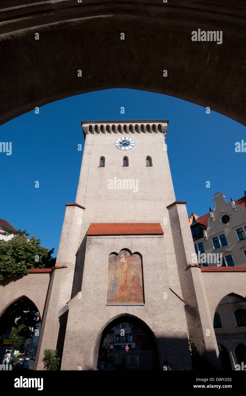 In Germania, in Baviera, Monaco di Baviera, Isartor Gate Foto Stock