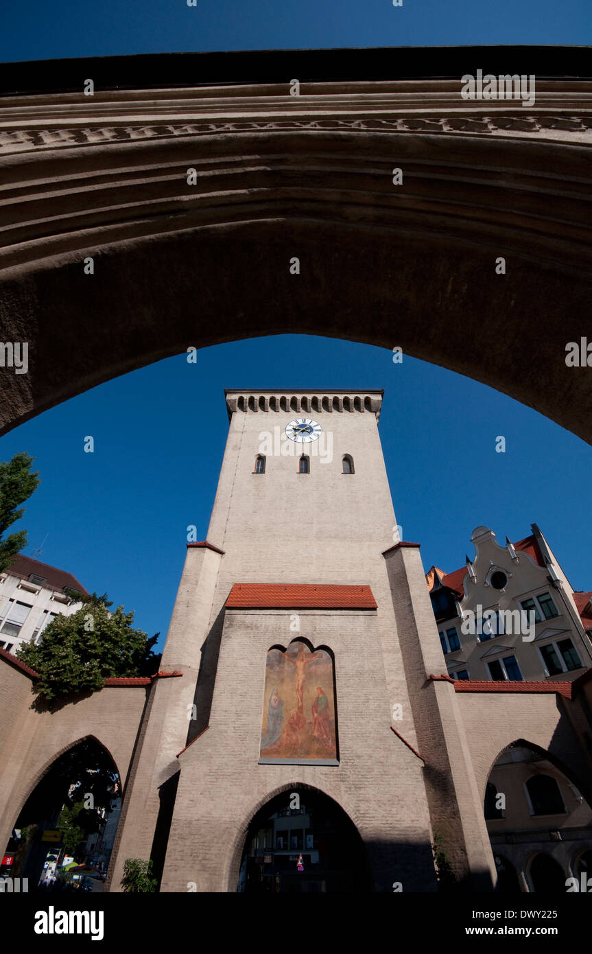 In Germania, in Baviera, Monaco di Baviera, Isartor Gate Foto Stock