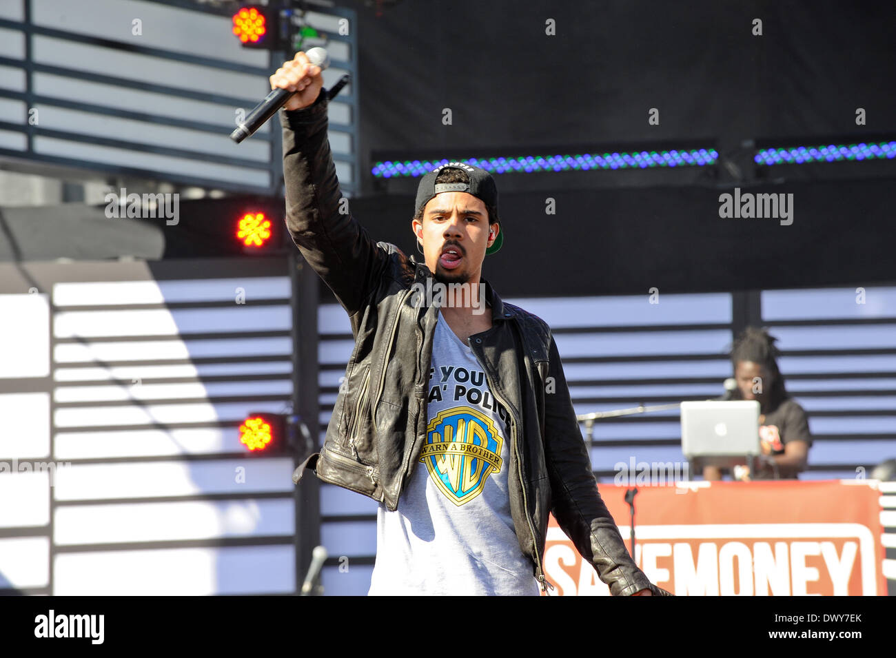 Austin, Texas, Stati Uniti d'America. 13 Mar, 2014. Vic Mensa esegue al mtvU Woodie Awards durante SXSW il 13 marzo 2014 di Austin in Texas - USA. Credito: Manuel Nauta/NurPhoto/ZUMAPRESS.com/Alamy Live News Foto Stock