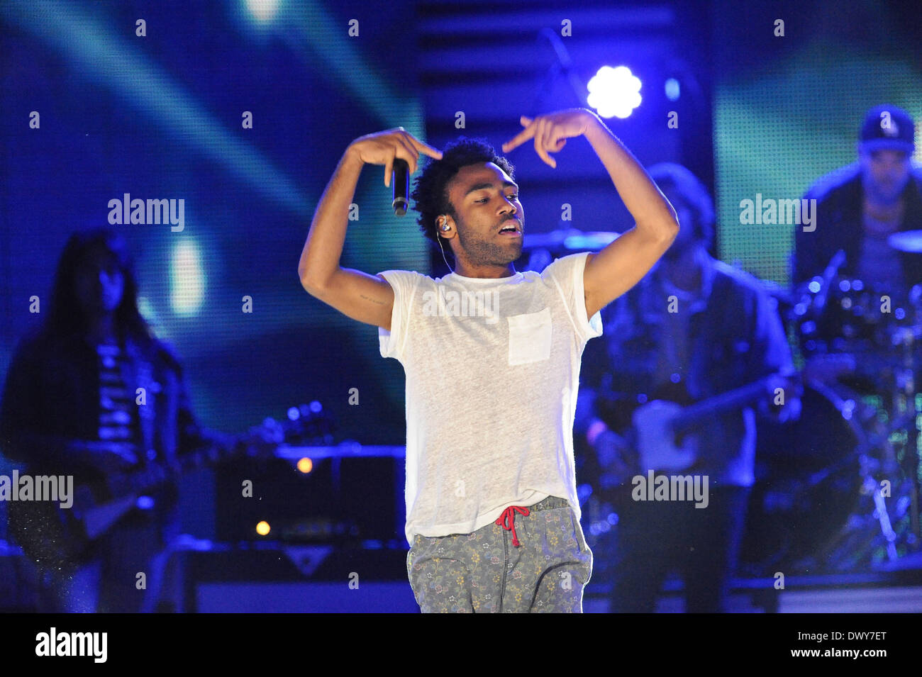 Austin, Texas, Stati Uniti d'America. 13 Mar, 2014. Childish Gambino esegue al mtvU Woodie Awards durante SXSW il 13 marzo 2014 di Austin in Texas - USA. Credito: Manuel Nauta/NurPhoto/ZUMAPRESS.com/Alamy Live News Foto Stock