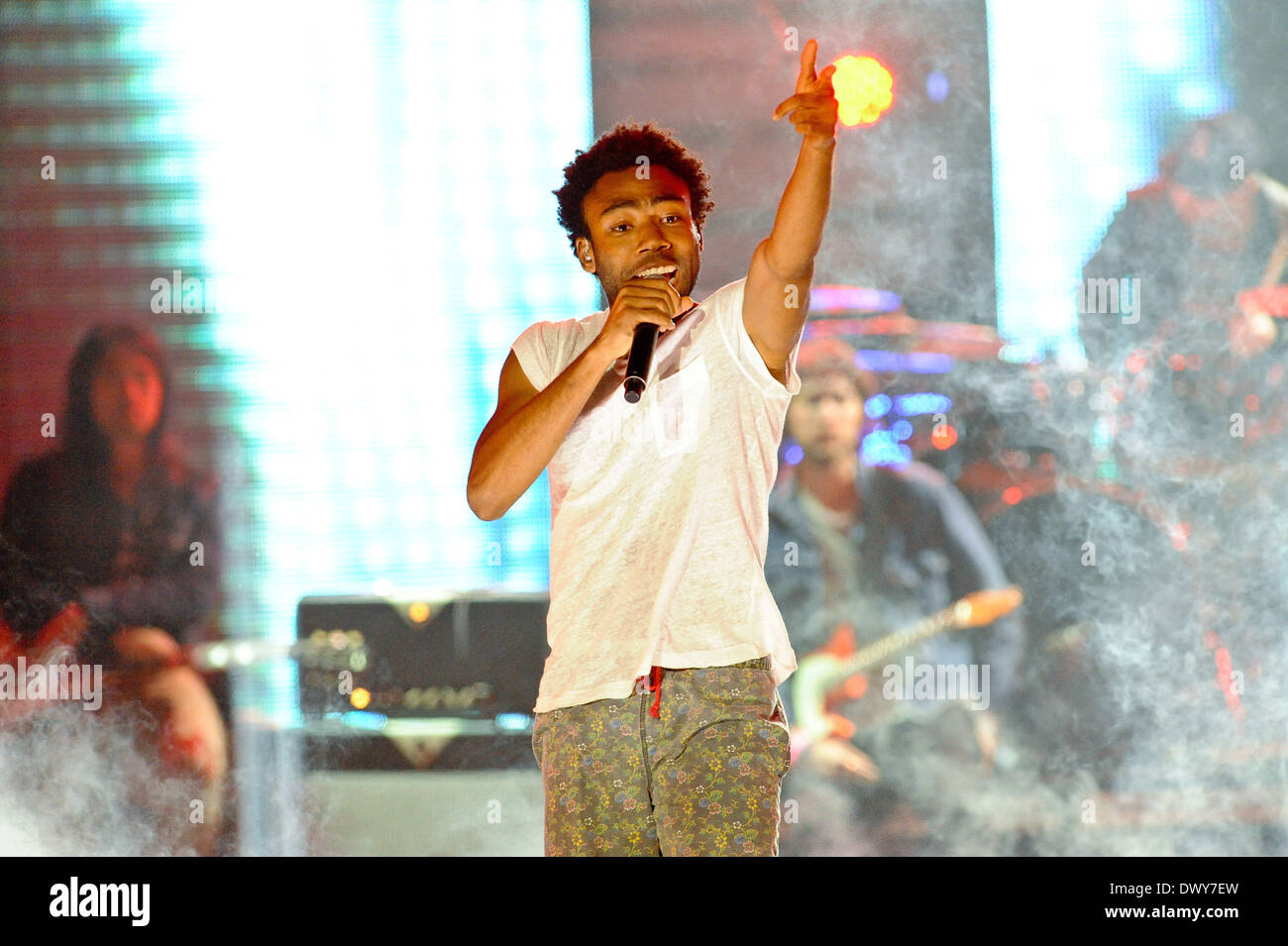 Austin, Texas, Stati Uniti d'America. 13 Mar, 2014. Childish Gambino esegue al mtvU Woodie Awards durante SXSW il 13 marzo 2014 di Austin in Texas - USA. Credito: Manuel Nauta/NurPhoto/ZUMAPRESS.com/Alamy Live News Foto Stock