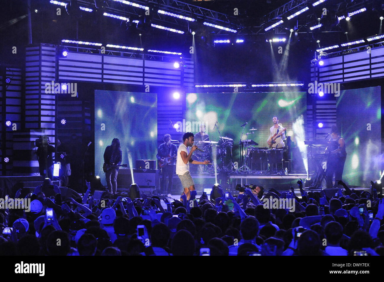 Austin, Texas, Stati Uniti d'America. 13 Mar, 2014. Childish Gambino esegue al mtvU Woodie Awards durante SXSW il 13 marzo 2014 di Austin in Texas - USA. Credito: Manuel Nauta/NurPhoto/ZUMAPRESS.com/Alamy Live News Foto Stock