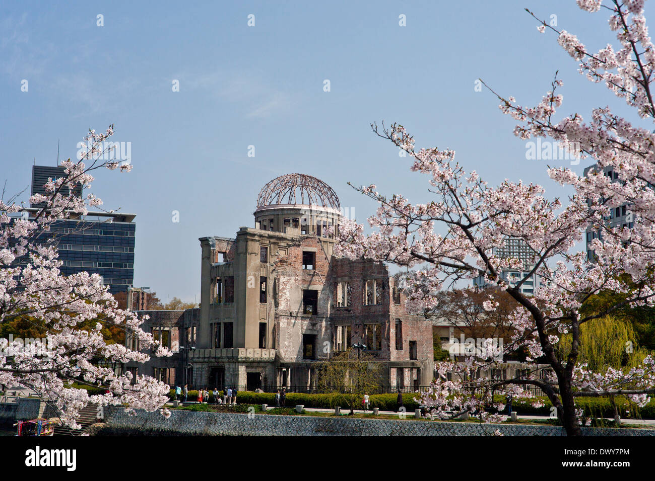 La Cupola della Bomba Atomica, Prefettura di Hiroshima, Giappone Foto Stock