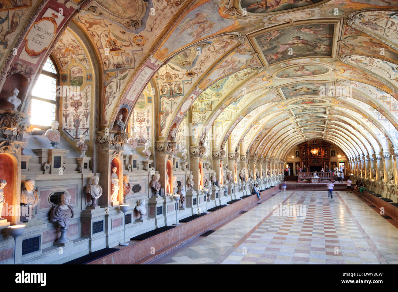 In Germania, in Baviera, Monaco di Baviera, Residenz Il Palazzo Reale e il museo, Sala Antiquarium Foto Stock