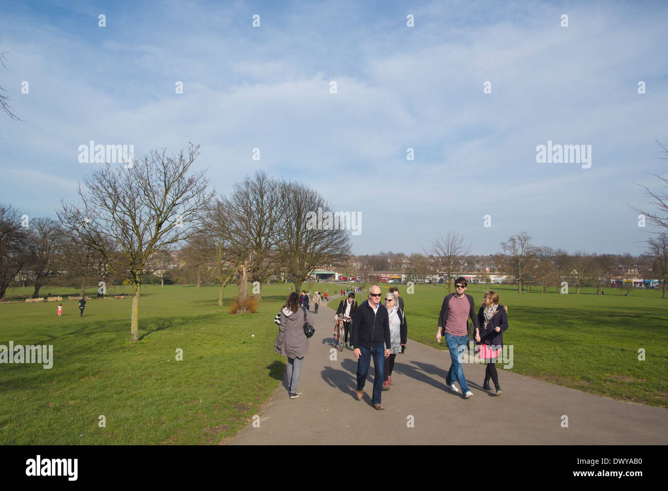 Brockwell Park, Lambeth, Londra Sud, dopo essere stato restaurato da parchi per programma Persone, England, Regno Unito Foto Stock