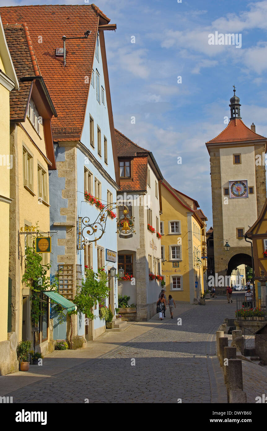 Siebersturm, Rothenburg ob der Tauber Foto Stock