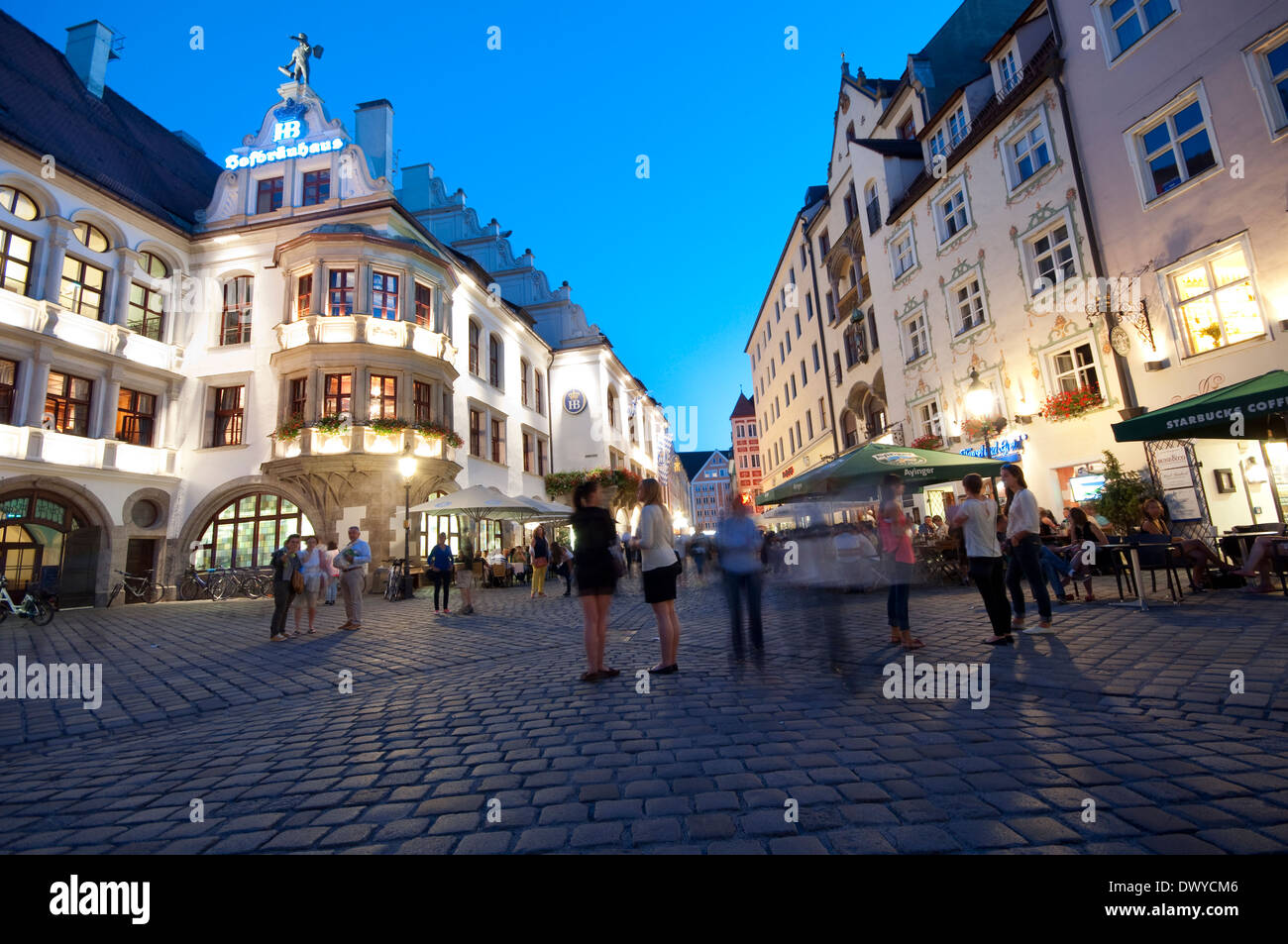 In Germania, in Baviera, Monaco di Baviera, Platzl Square, Hofbrauhaus famosa birreria Foto Stock
