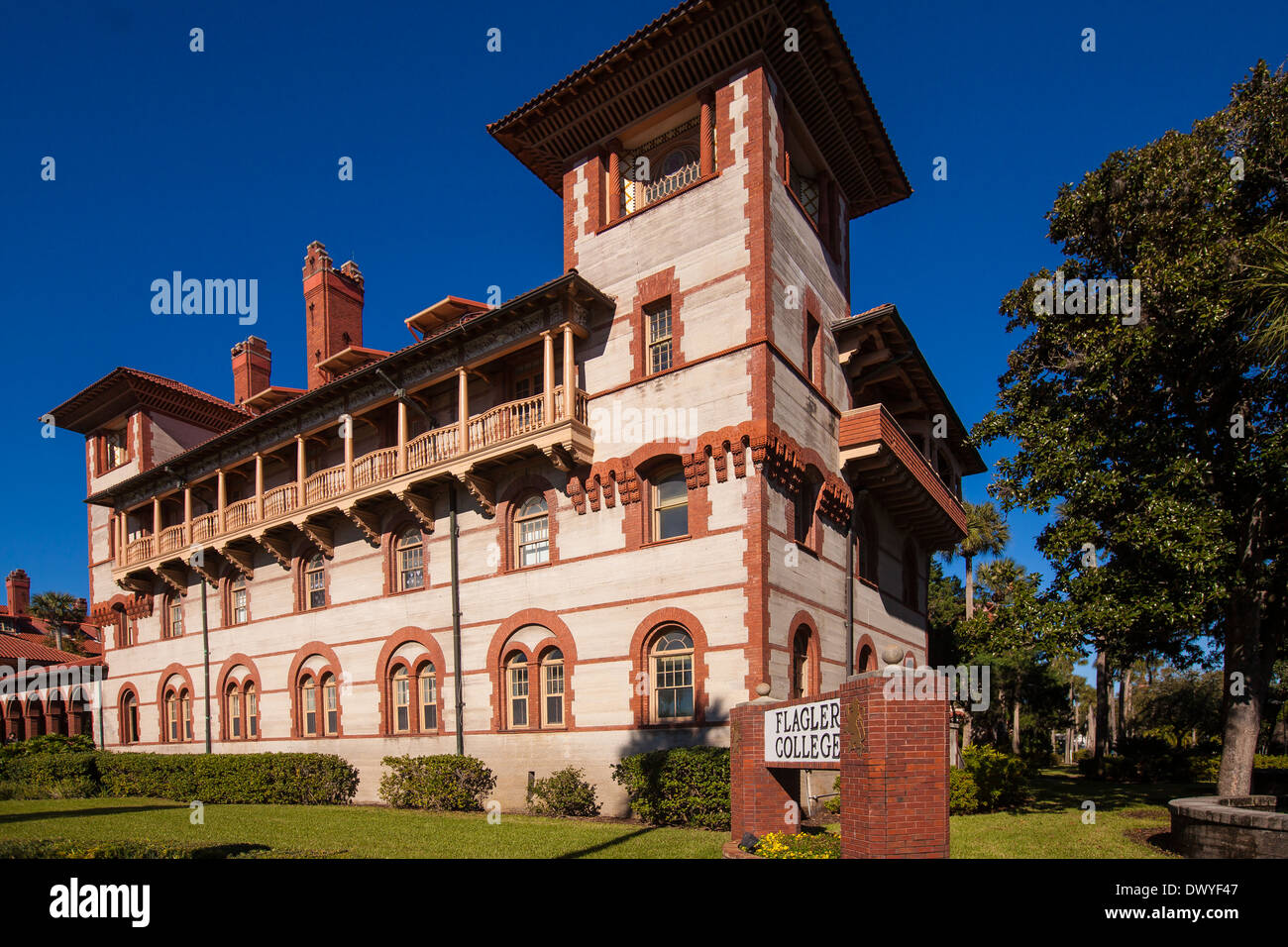 Ponce de Leon Hall di Flagler College è raffigurato in Sant'Agostino, Florida Foto Stock