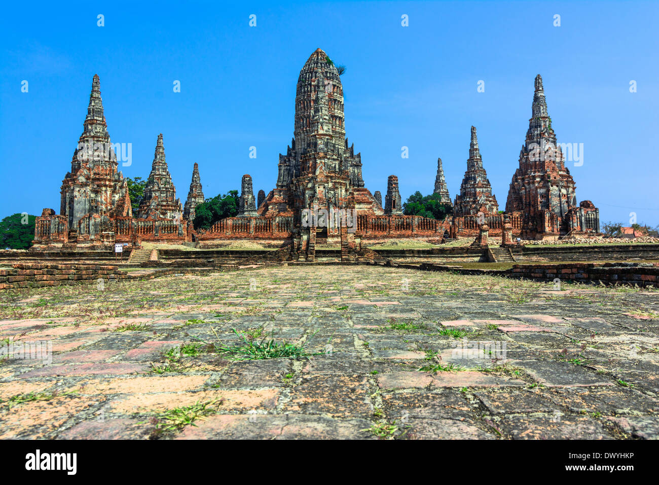 Wat Chaiwatthanaram, Ayuthaya Provincia, Thailandia Foto Stock