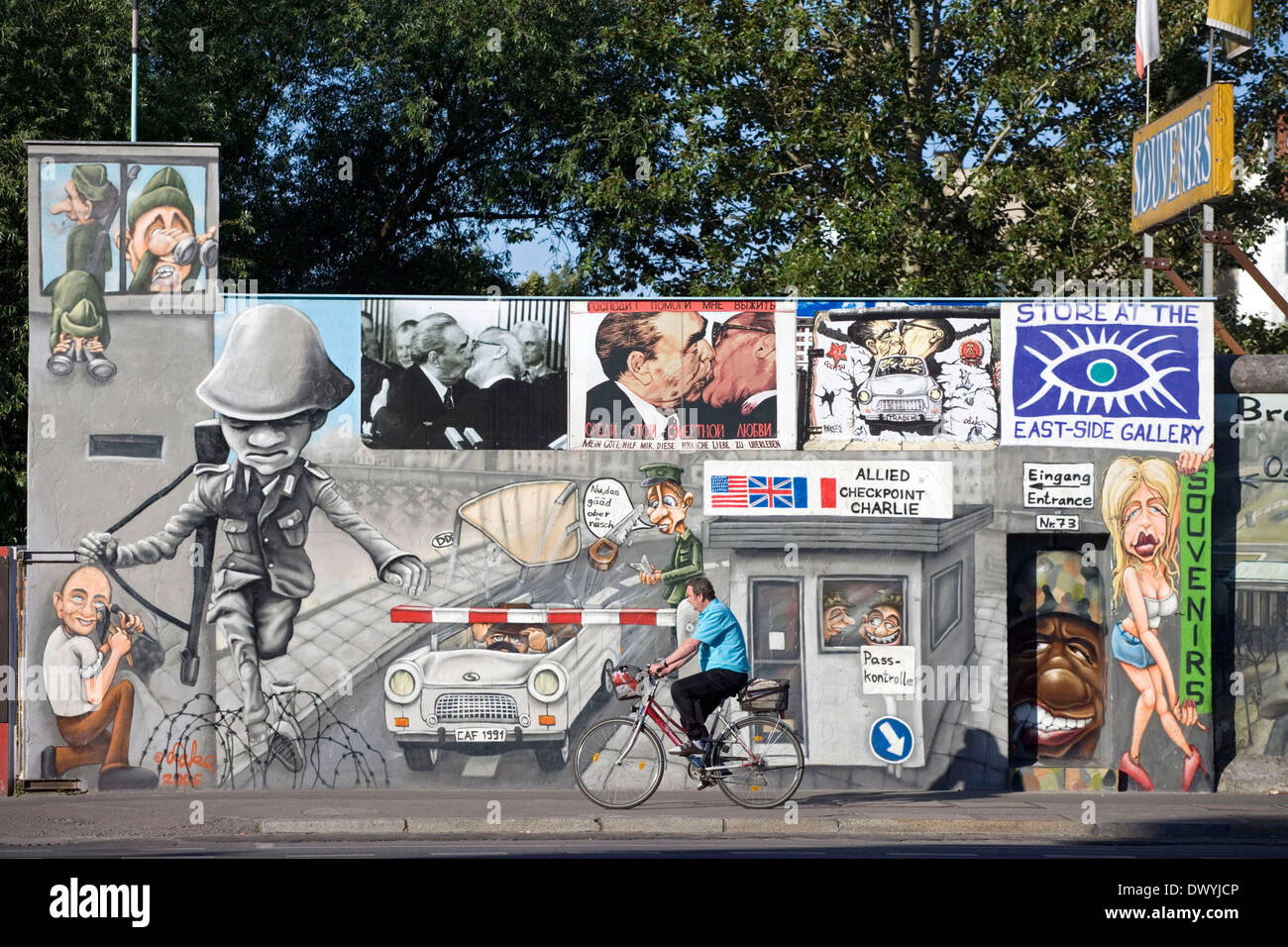 La East Side Gallery Foto Stock