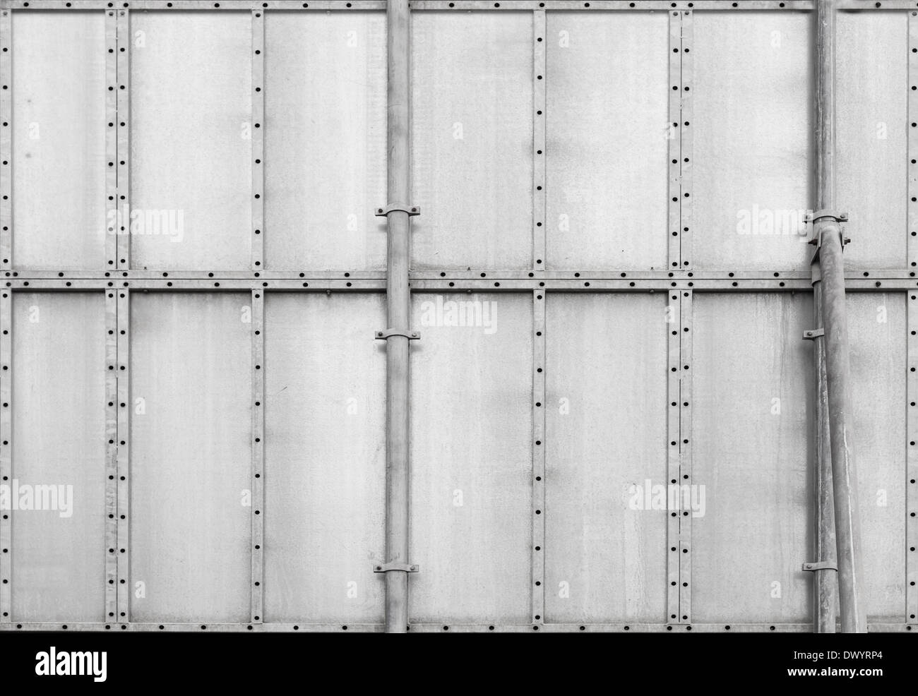 Grigio metallo del pannello industriale. Foto di sfondo texture Foto Stock