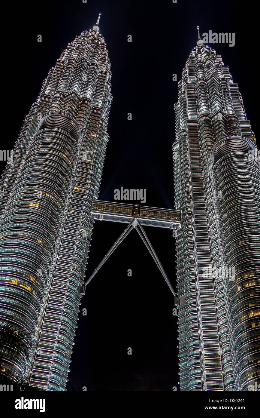 Petronas Twin Towers, Kuala Lumpur City Centre Foto Stock