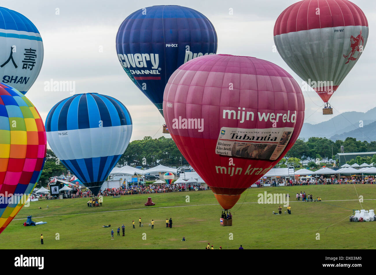 International Hot Air Balloon Festival, Taitung, Taiwan Foto Stock