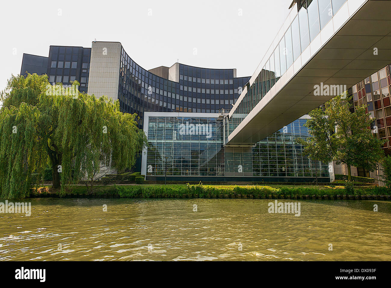 Edificio del Parlamento europeo a Strasburgo, Francia Foto Stock