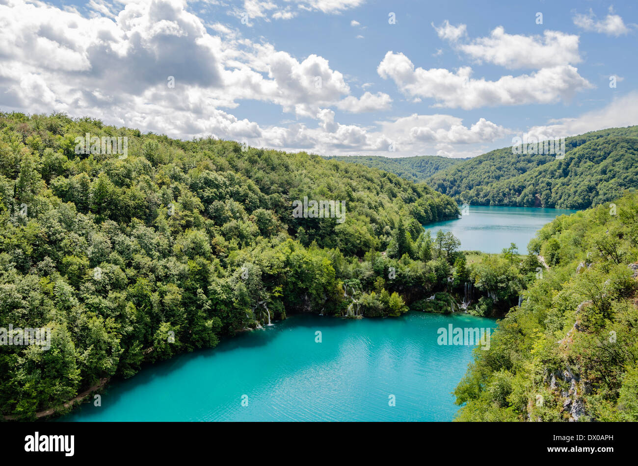 Il Parco Nazionale dei Laghi di Plitvice Foto Stock