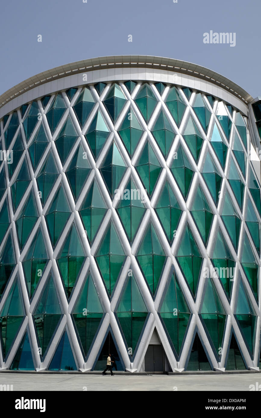 La moderna architettura di Meydan Hotel in Dubai Emirati Arabi Uniti Foto Stock