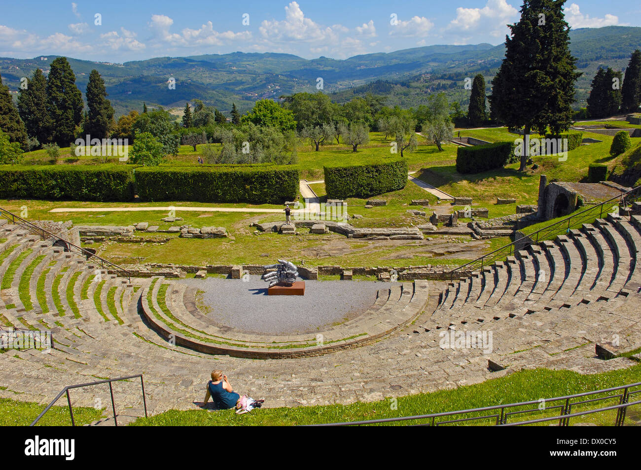 Teatro romano di Fiesole Foto stock - Alamy