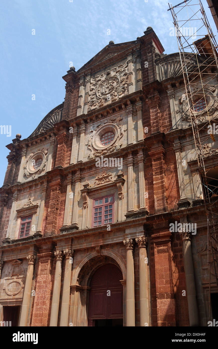 Basilica del Bom Jesus,Goa, India. Questa chiesa è un sito patrimonio mondiale dell'UNESCO. Foto Stock