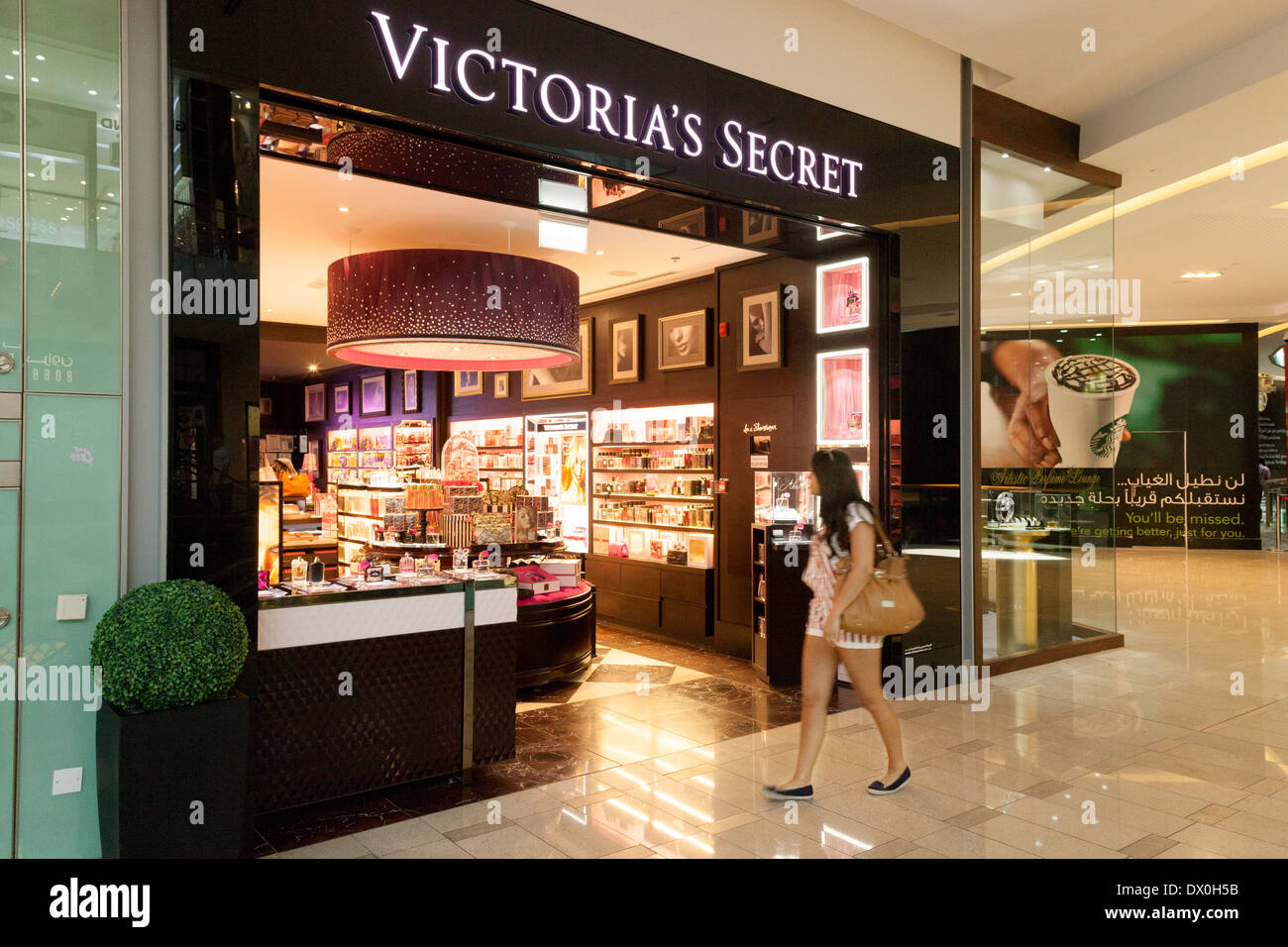 Victorias Secret Store, centro commerciale di Dubai, Emirati Arabi Uniti, Emirati Arabi Uniti, Medio Oriente Foto Stock
