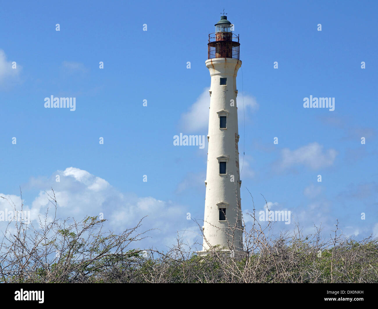 Faro California, un punto di riferimento di Aruba, Isole ABC Foto Stock
