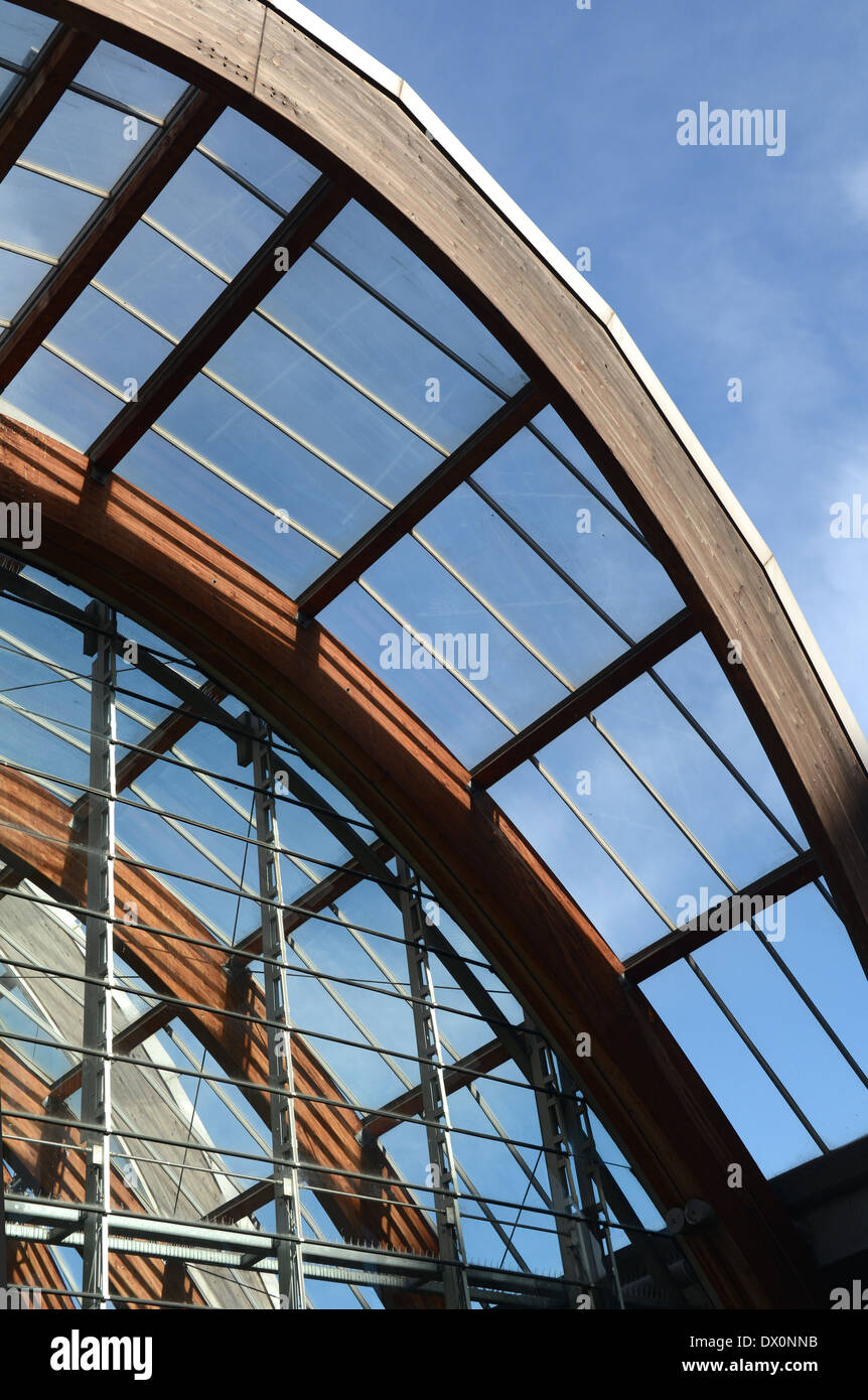 Winter Garden - Architettura della città di Sheffield, England, Regno Unito Foto Stock