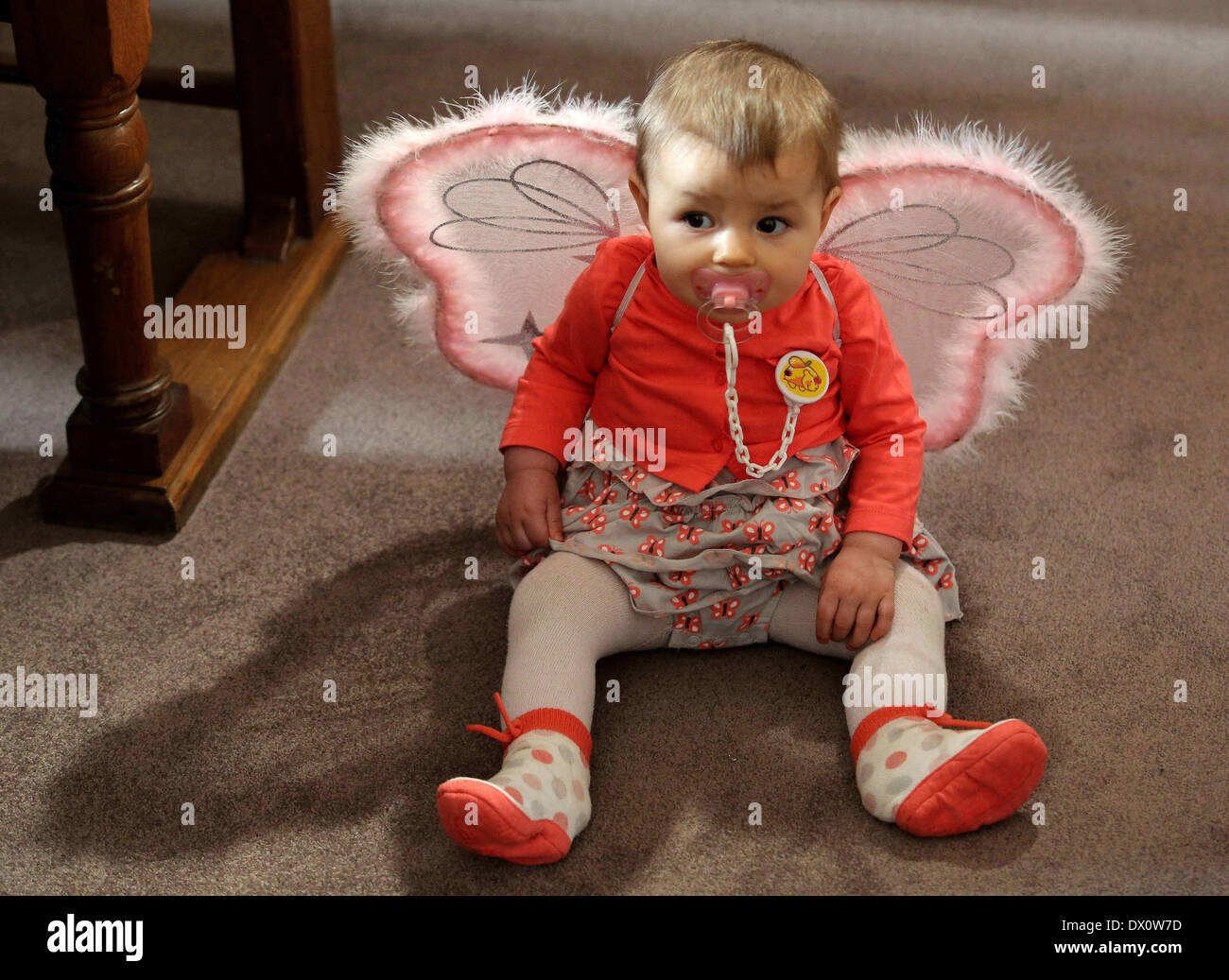 San Pietroburgo, Russia. 16 Mar, 2014. Nella grande sinagoga corale è stata una festa ebraica ''Purim Circus'', per bambini 4-12 anni e i loro genitori. Circus ha mostrato di nuovo la classica storia del re Assuero, Haman, Mardocheo ed ester. Credito: Andrey Pronin/NurPhoto/ZUMAPRESS.com/Alamy Live News Foto Stock