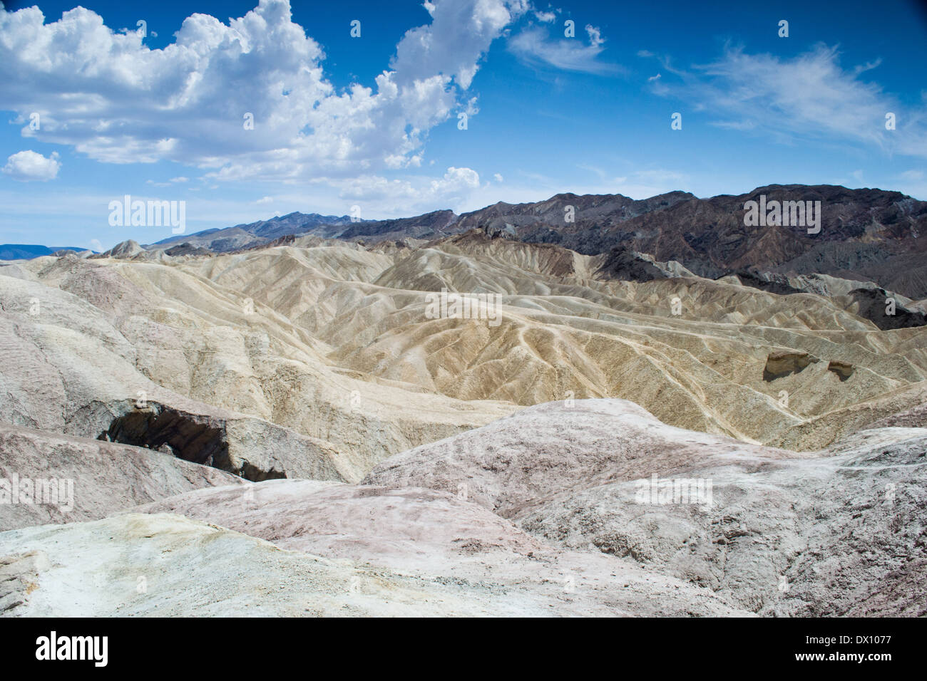 Parco nazionale della valle della morte,california,USA-agosto 3,2012:vista della valle della morte Foto Stock