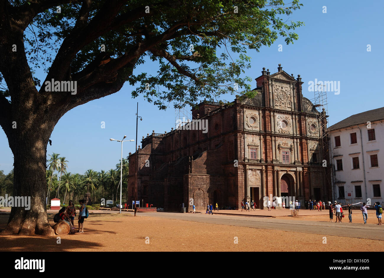 Basilica del Bom Jesus ,Goa, India. Questa chiesa di old goa è un sito patrimonio mondiale dell'UNESCO. Foto Stock