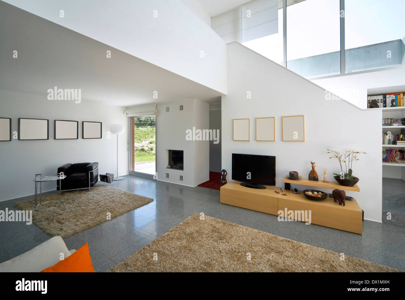 Nuovo design interno appartamento, soggiorno Foto Stock