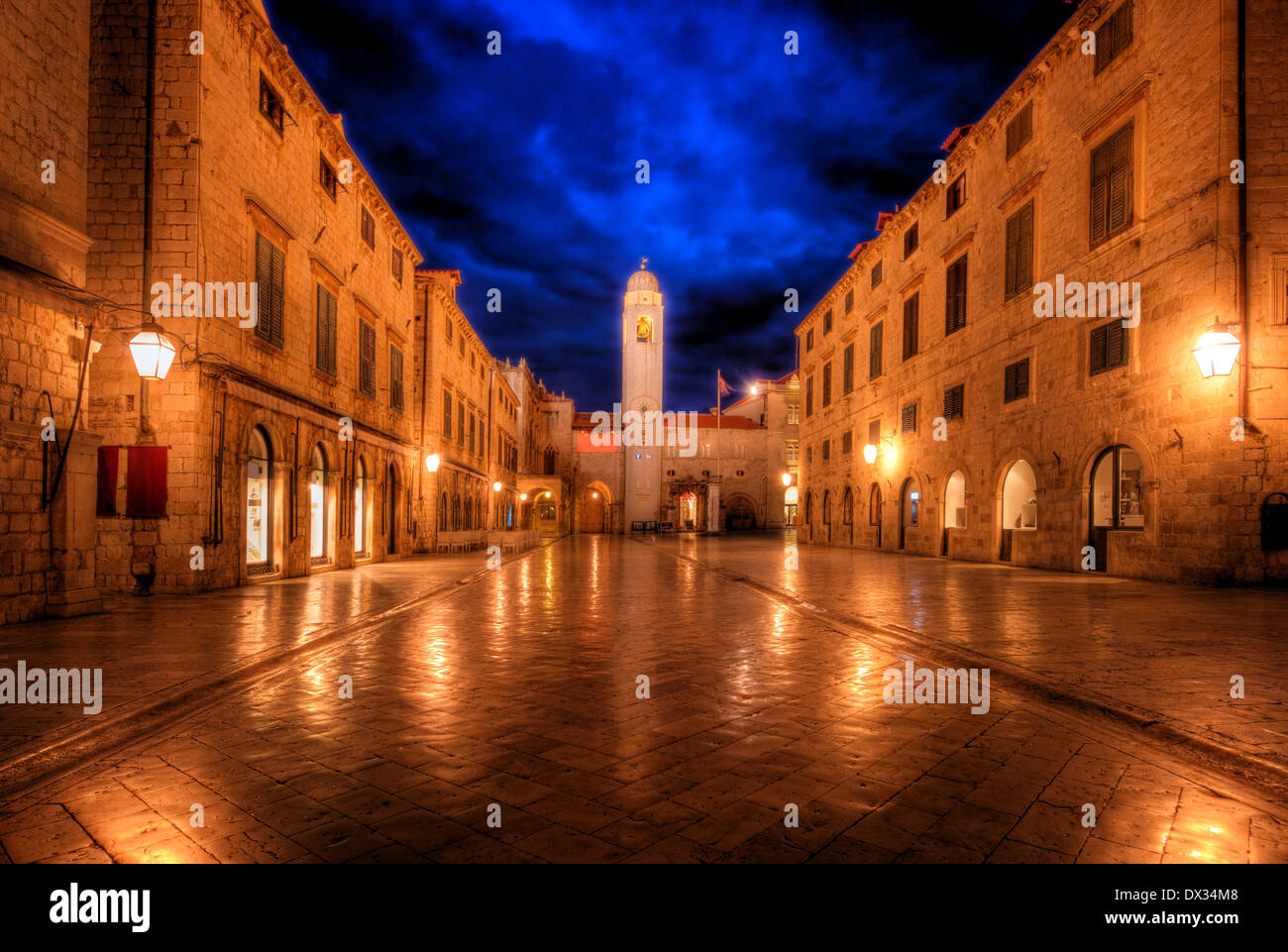 Il centro della città di Dubrovnik Foto Stock