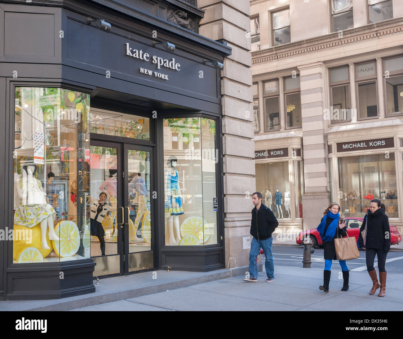 A Kate Spade store sulla Fifth Avenue nel quartiere Flatiron di New York Foto Stock