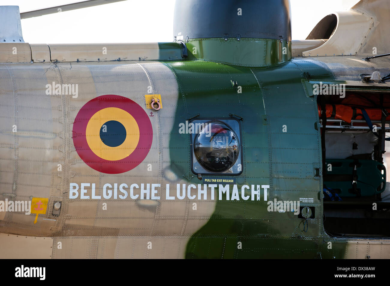 Westland Sea King MK48 elicottero SAR, di ricerca e di salvataggio per la versione belga di Air Force / belga componente aria Foto Stock