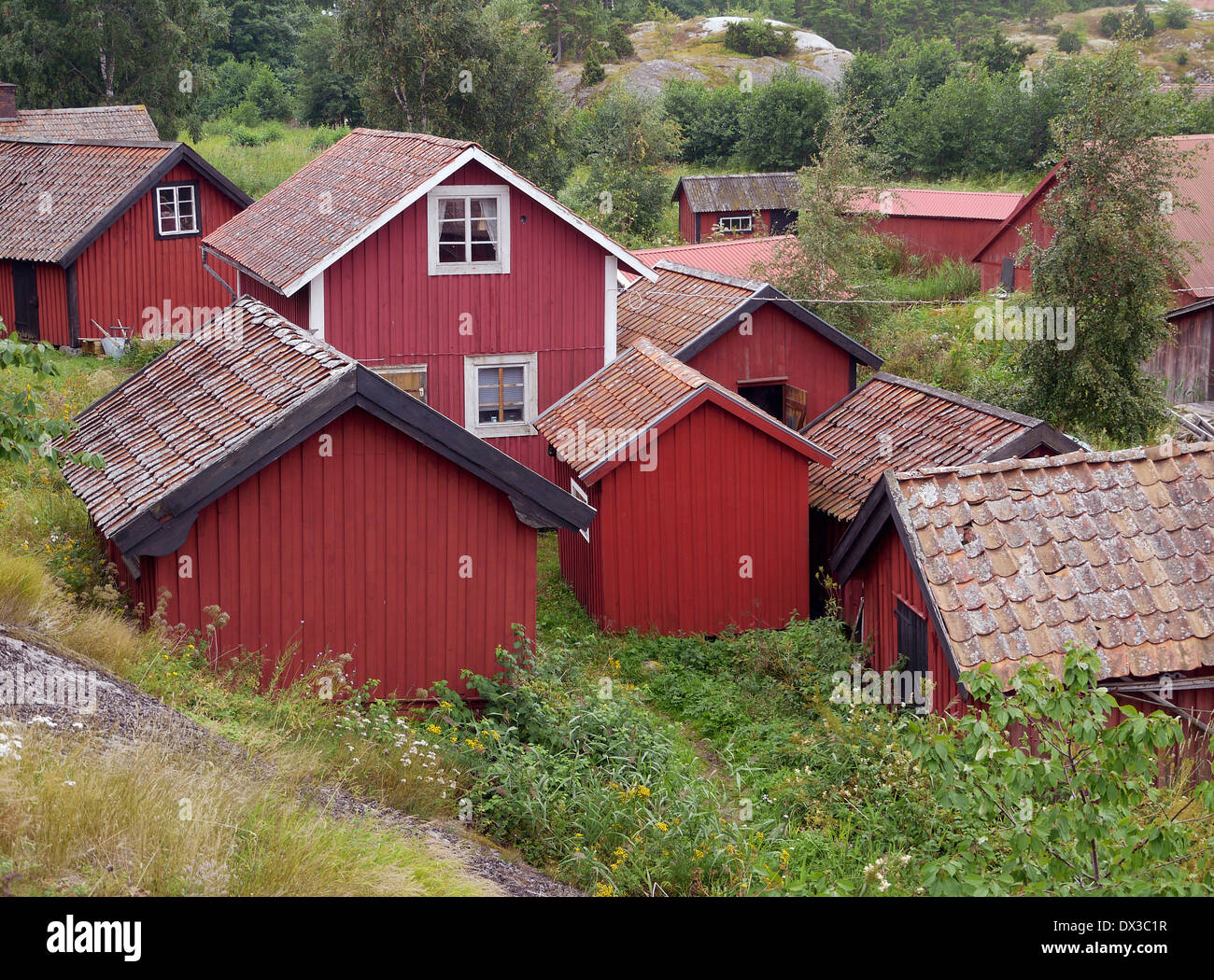 Villaggio, harstena, östergötlands län, Svezia Foto Stock