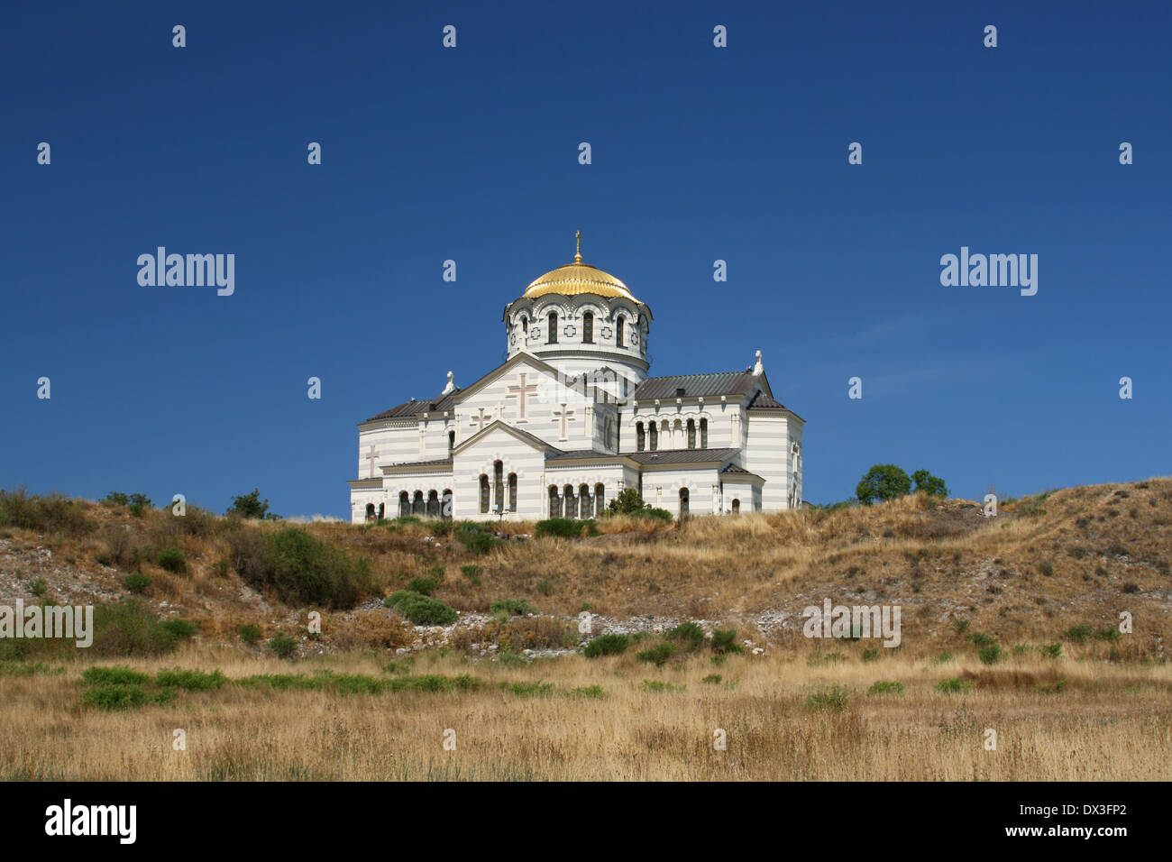 San Vladimiro la chiesa nel Chersoneso, Sebastopoli, Crimea Foto Stock