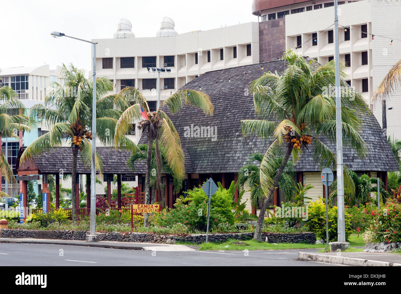 Samoa Tourism Authority building, Beach Road, Apia, Samoa Foto Stock