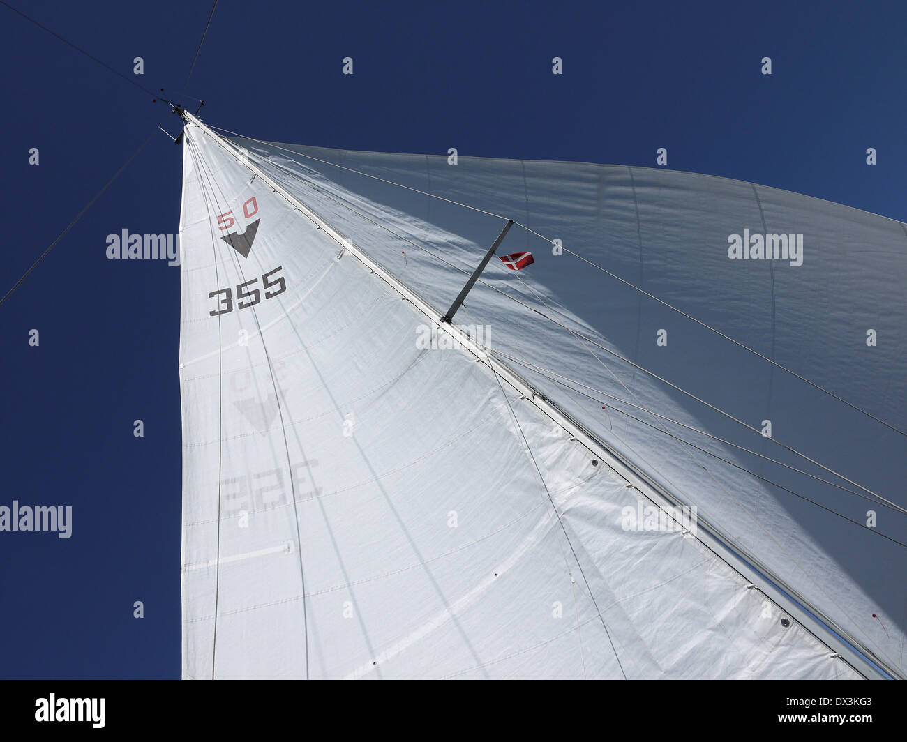 Barca a vela nel mar Baltico Foto Stock