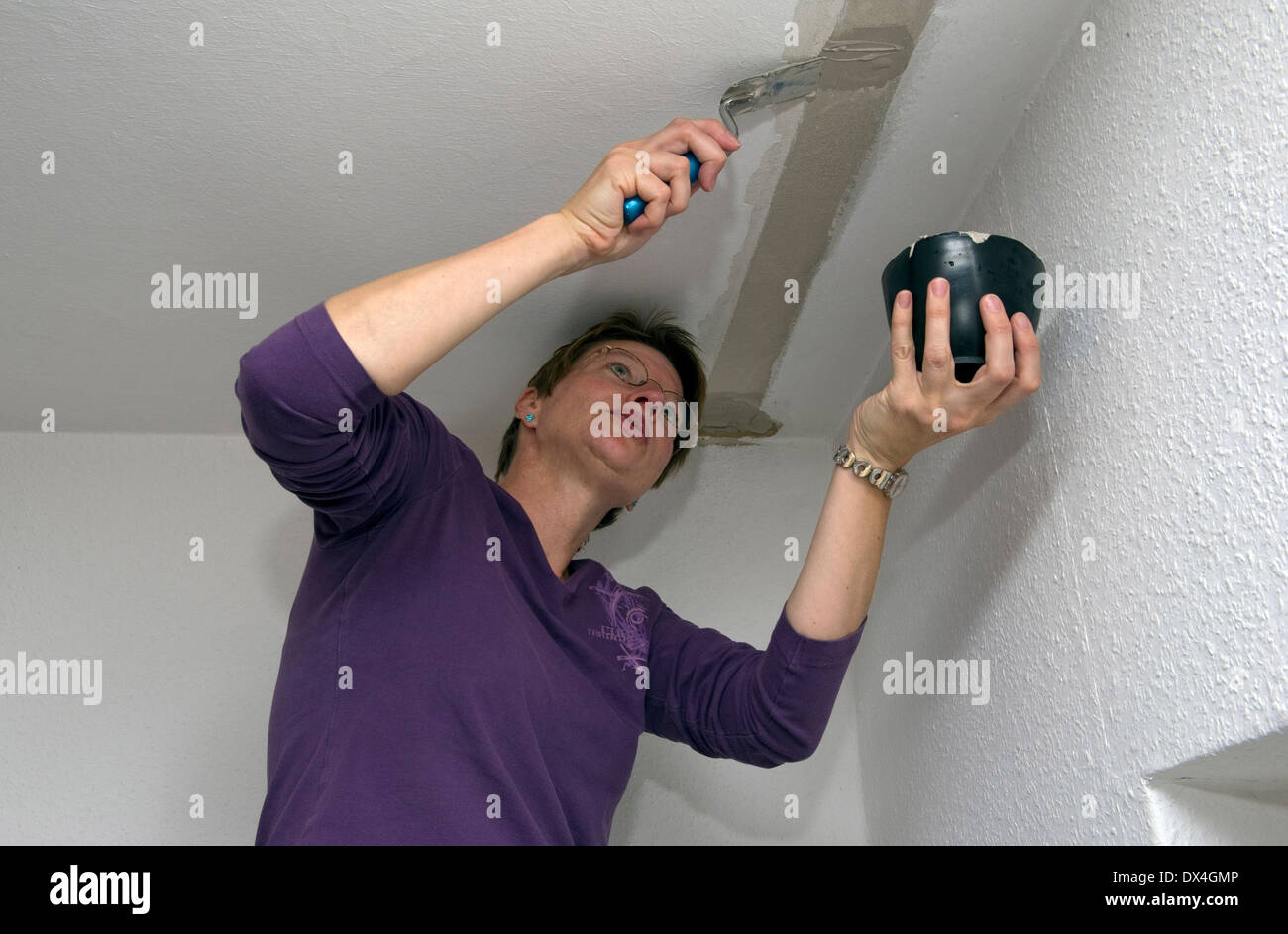 I lavori di rinnovo Foto Stock