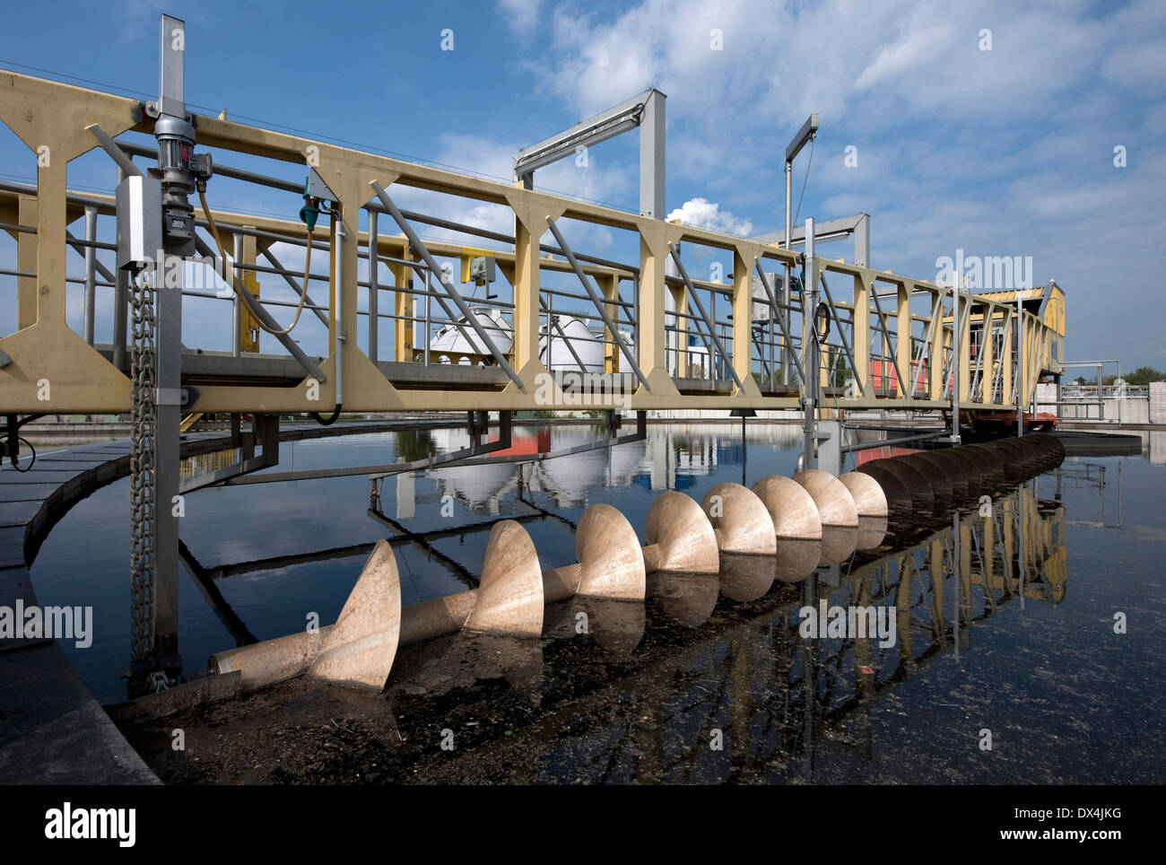 Ruhleben impianto di trattamento delle acque reflue Foto Stock