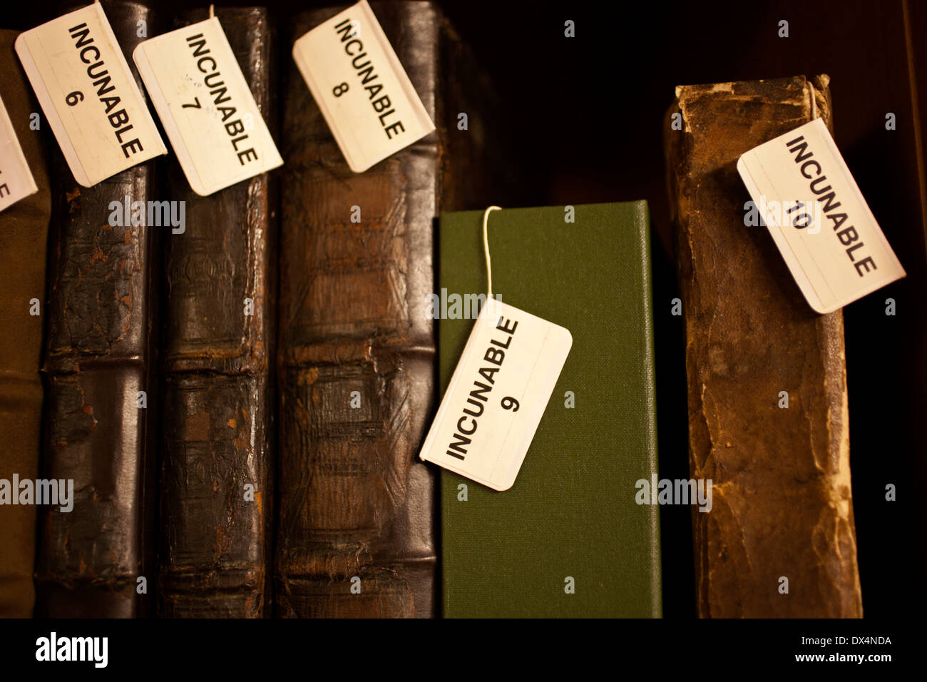 Incunaboli libri. Loyola archivio. Deustro biblioteca universitaria. La Navarra. Spagna Foto Stock