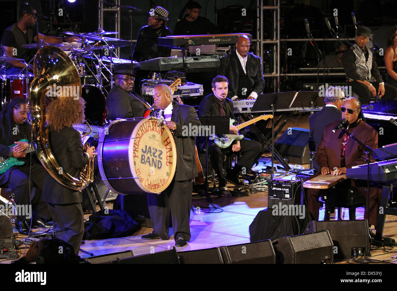 Il Preservation Hall Jazz Band scommettere 2012 Giornata delle Nazioni Unite "un messaggio di pace in concerto tenutosi presso la sede delle Nazioni Unite offre: La preser Foto Stock