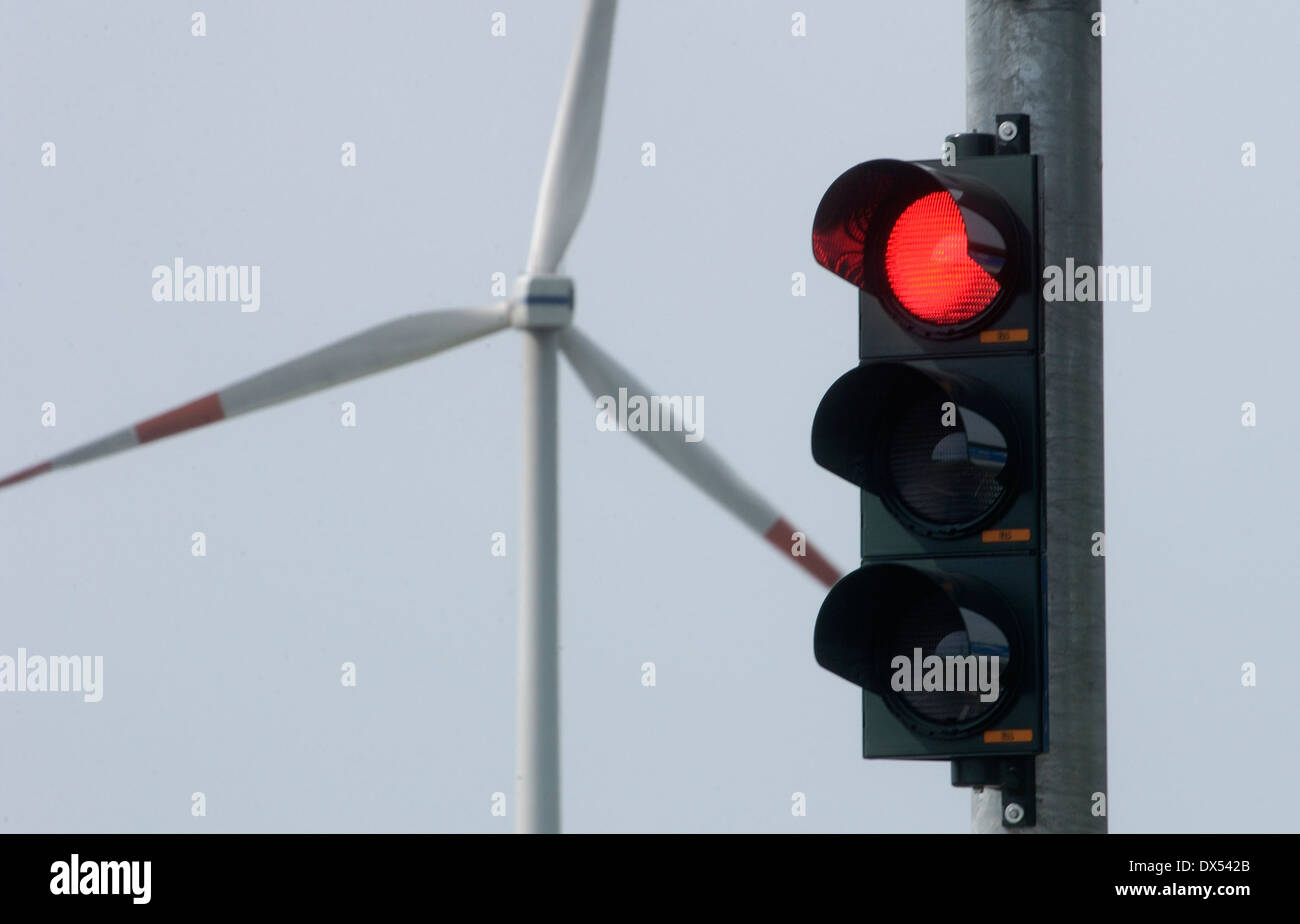 Energia eolica Foto Stock