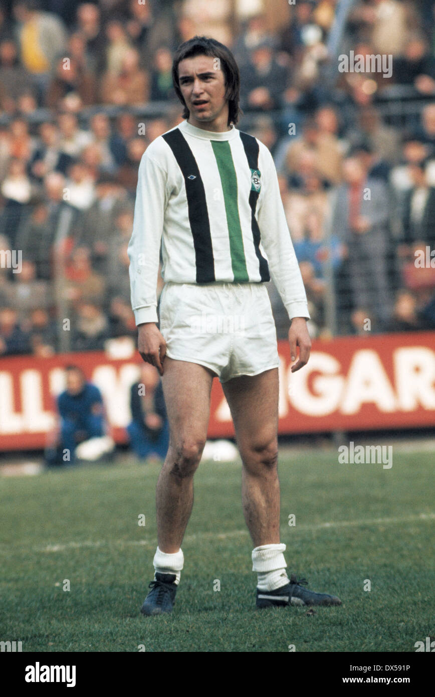 Calcio, Bundesliga, 1973/1974, Stadio am Boekelberg, Borussia Moenchengladbach versus MSV Duisburg 3:2, Dietmar Danner (MG) Foto Stock