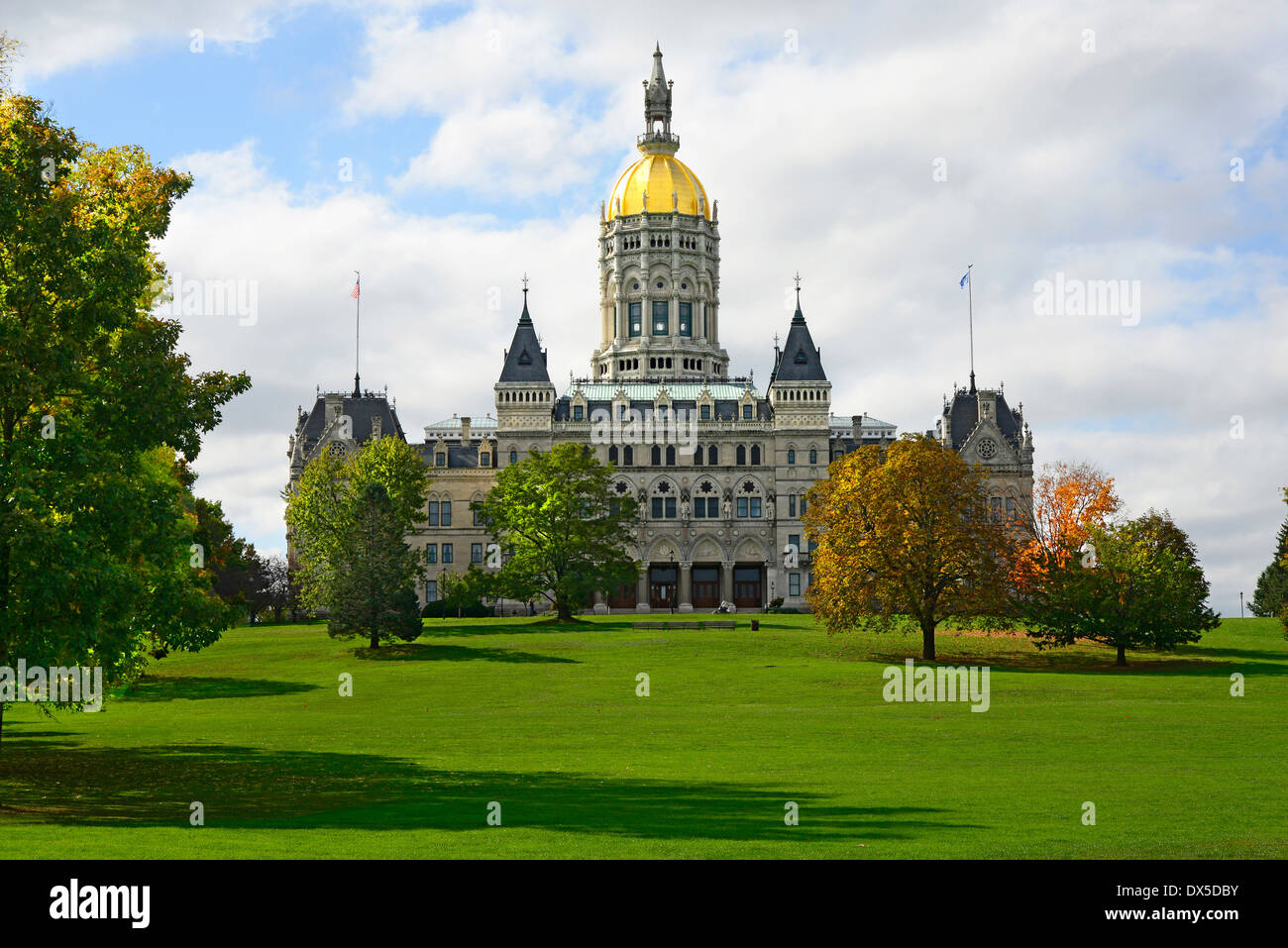 State Capitol Building Statehouse Hartford Connecticut CT capitale James G. Batterson e Richard M. Upjohn architetti Foto Stock