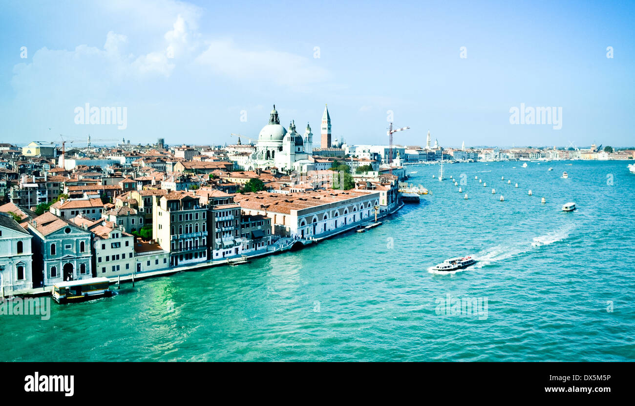 Vista su Venezia. Foto Stock