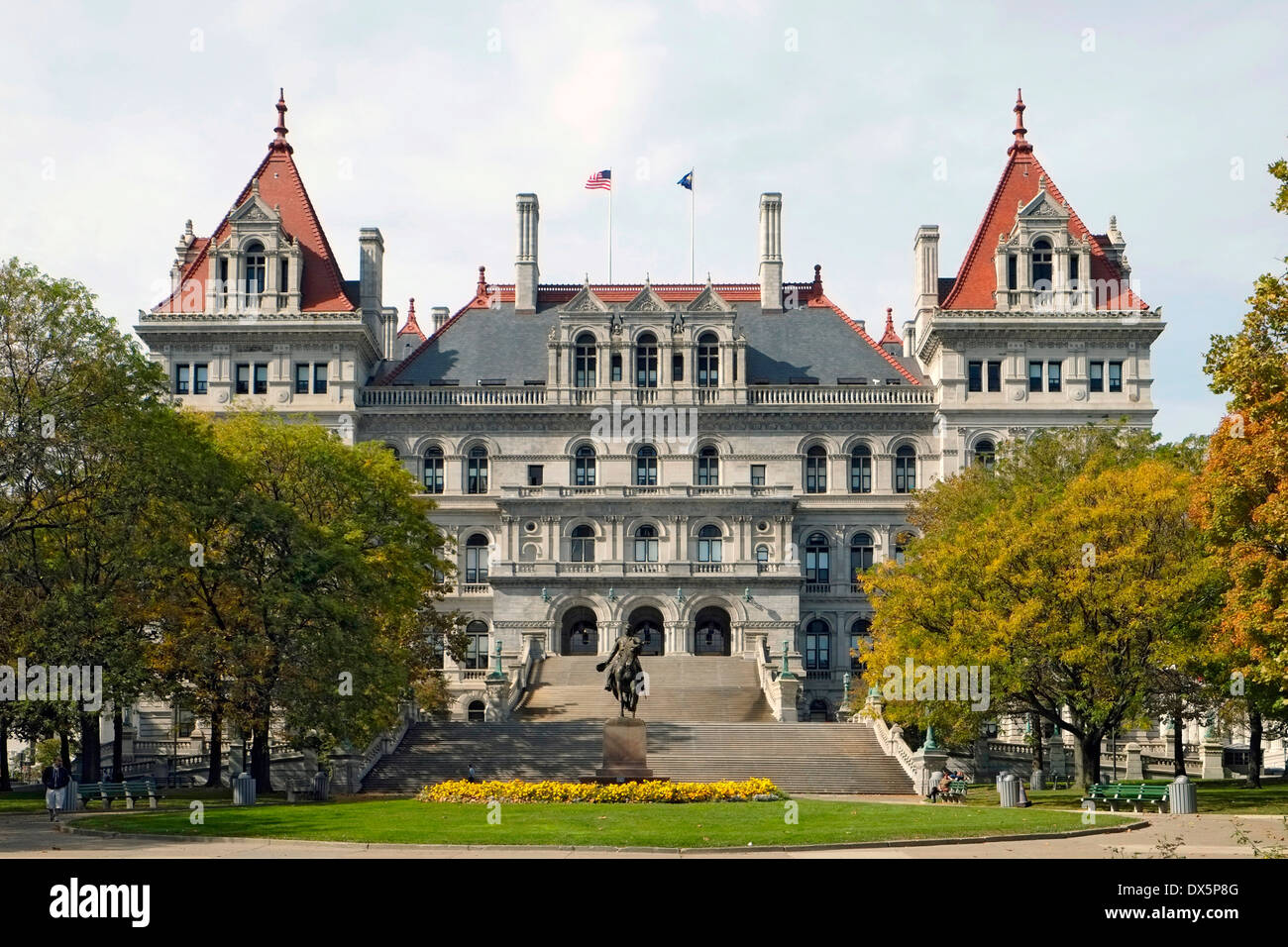 State Capitol Building Statehouse Albany New York NY Capitale Foto Stock