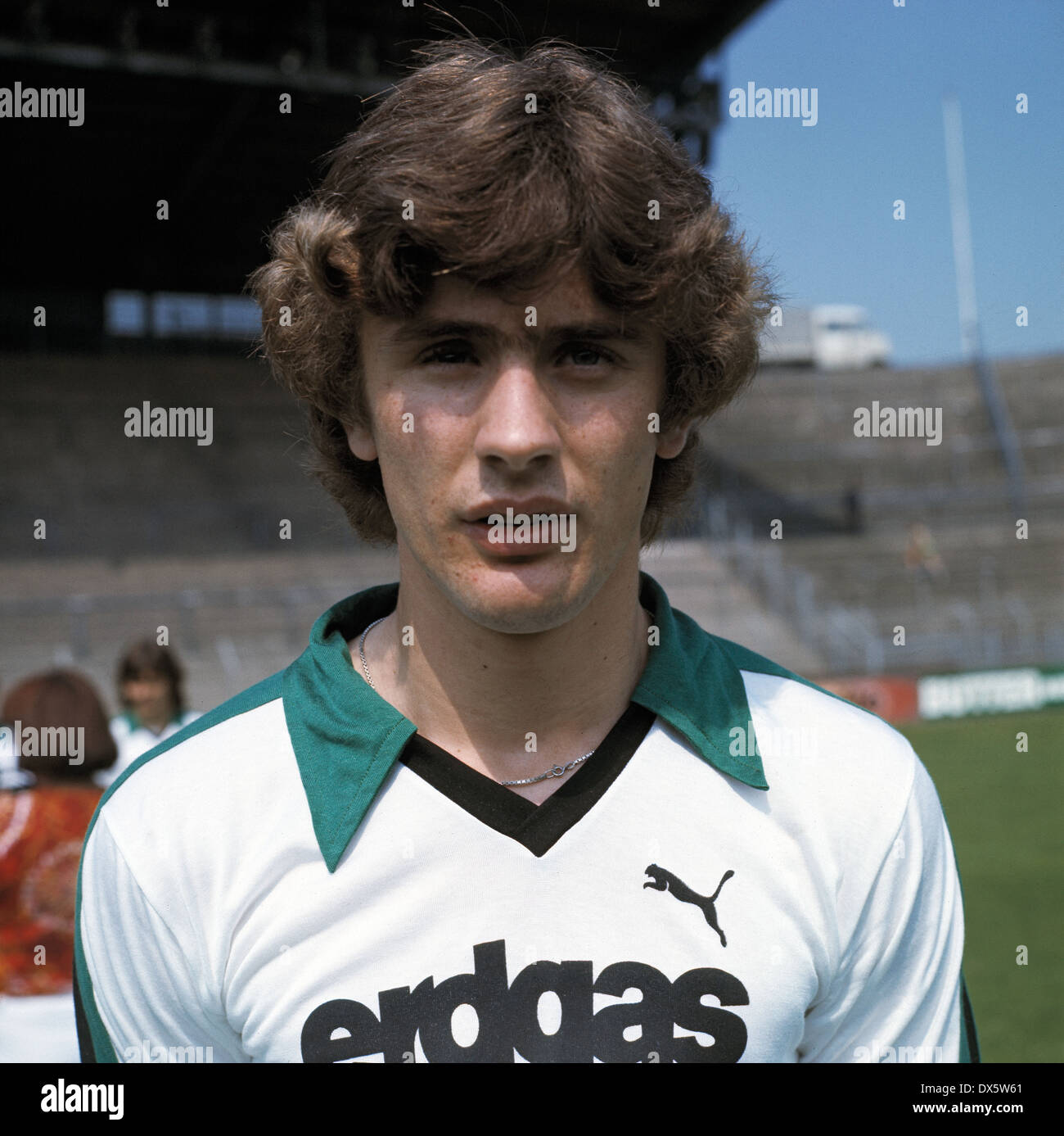 Calcio, Bundesliga, 1977/1978, Borussia Moenchengladbach, presentazione della squadra, ritratto di Wilfried Hannes Foto Stock