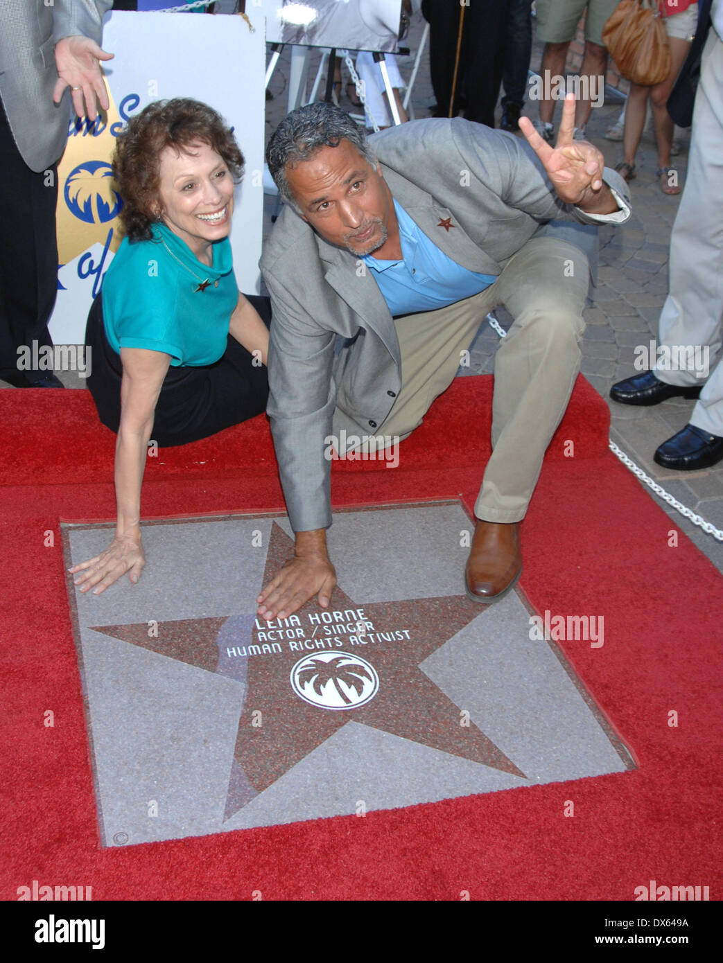 Michele Hart e William Jones Palm Springs a piedi di stelle in onore di Lena Horne con una stella presso Palm Canyon Drive Palm Springs, California - 26.10.12 con: Michele Hart e William Jones dove: Stati Uniti quando: 26 Ott 2012 Foto Stock