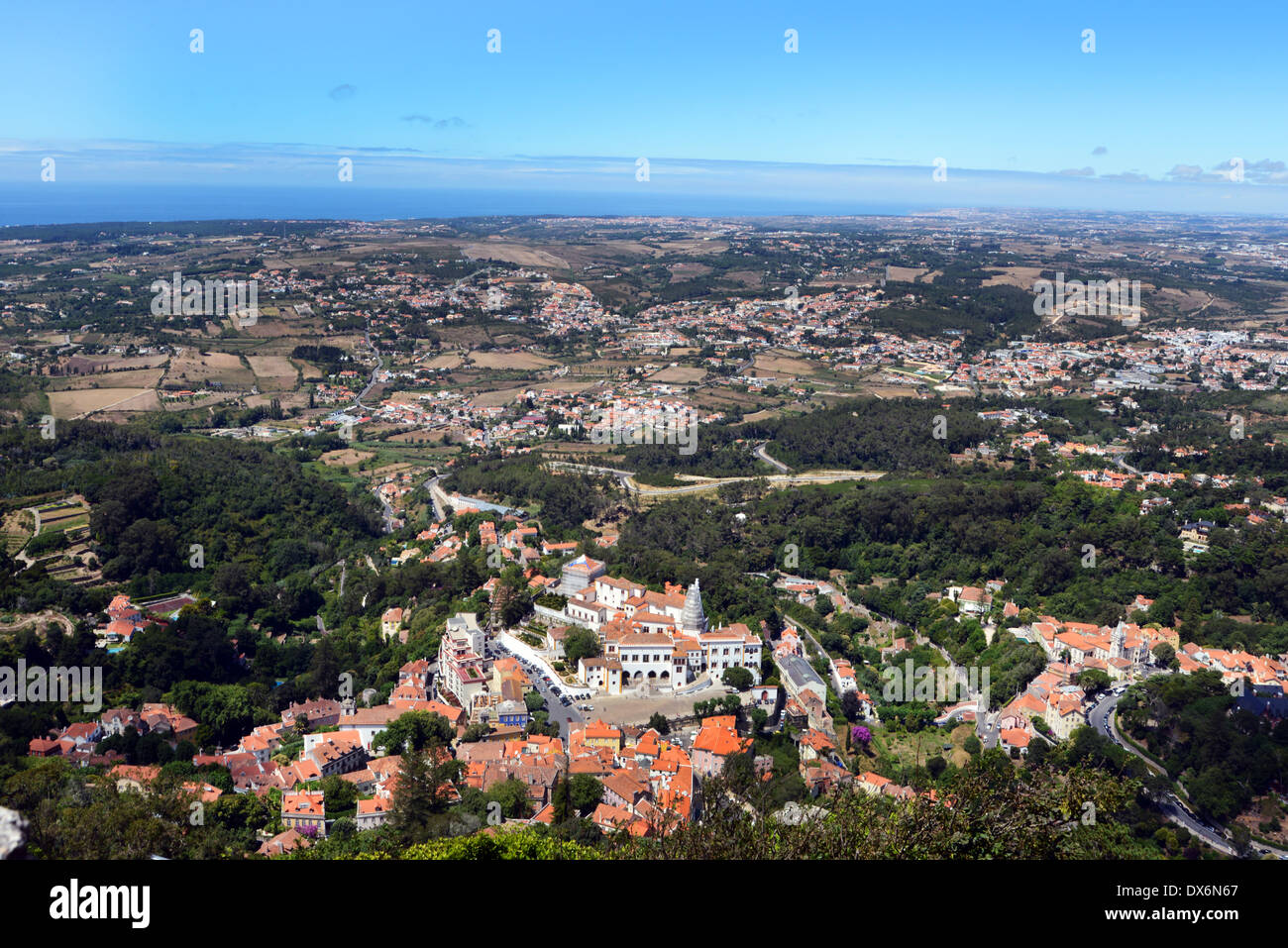 Sintra, parco nazionale e sito del Patrimonio Mondiale, il Portogallo centrale, nei pressi di Lisbona. Foto Stock